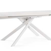 JOAKIM WHITE EXT Τραπέζι 160-240x90 | Bizzotto
