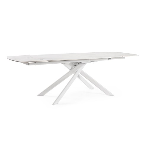 JOAKIM WHITE EXT Τραπέζι 160-240x90 | Bizzotto