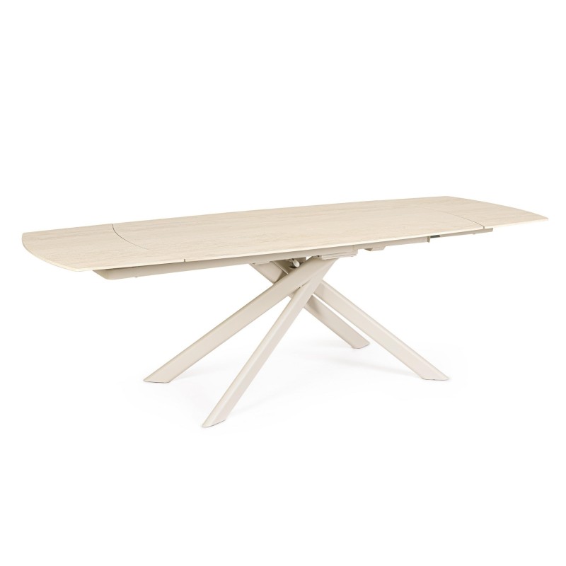 JOAKIM IVORY EXT TABLE 160-240X90 | Τραπέζι Bizzotto επεκτεινόμενο