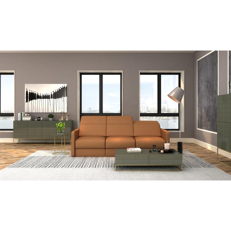 Τραπέζι σαλονιού Rose Hill RH0 από MDF σε πράσινο 119.5x59.5x36cm