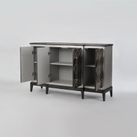 Μπουφές Stilig από ξύλο σε γκρι απόχρωση 152x42x92cm