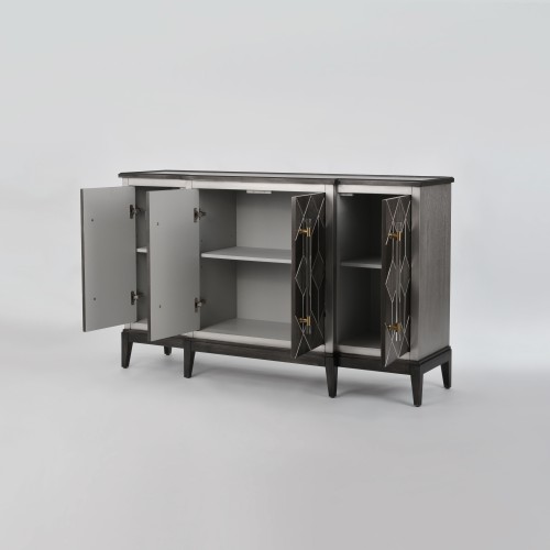 Μπουφές Stilig από ξύλο σε γκρι απόχρωση 152x42x92cm