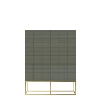 Συρταριέρα Rose Hill RH04 από MDF σε πράσινο 110x39.5x140cm