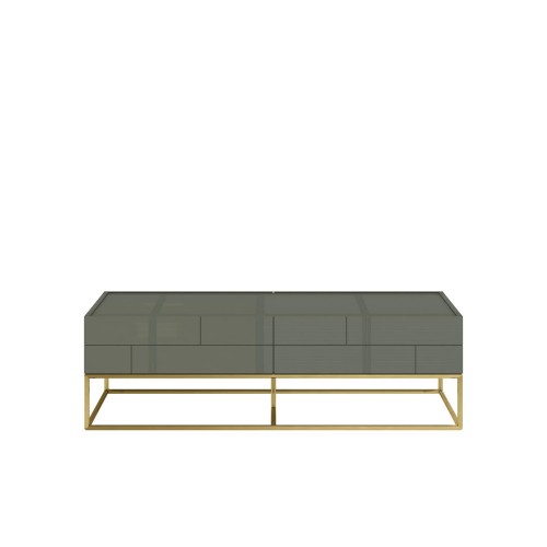 Τραπέζι σαλονιού Rose Hill RH0 από MDF σε πράσινο 119.5x59.5x36cm