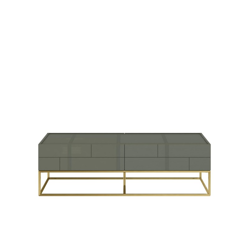 Τραπέζι σαλονιού Rose Hill RH0 από MDF σε πράσινο 119.5x59.5x36cm