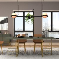 Τραπέζι τραπεζαρίας Rose Hill RH10 από MDF σε πράσινο και χρυσό 200x90x76cm