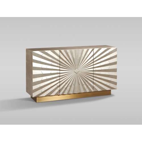 Μπουφές Stilig από MDF σε χρυσή απόχρωση 150x40x82cm