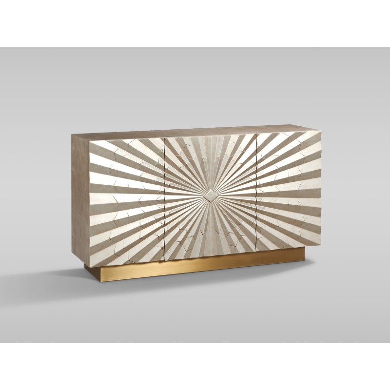 Μπουφές Stilig από MDF σε χρυσή απόχρωση 150x40x82cm
