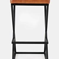 Σκαμπό bar Avola σε καφέ απόχρωση 38x38x74cm