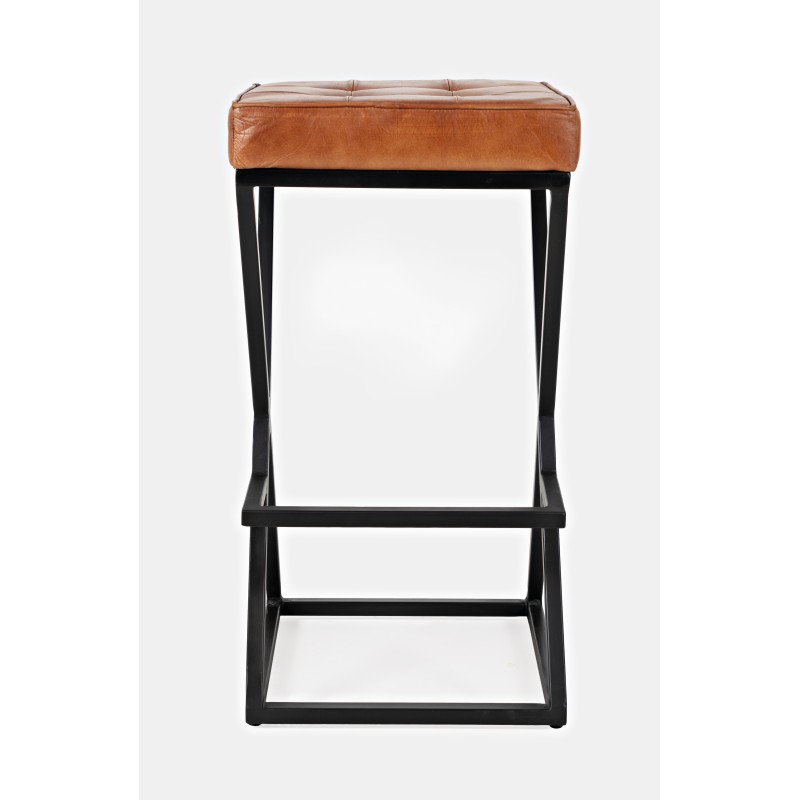 Σκαμπό bar Avola σε καφέ απόχρωση 38x38x74cm