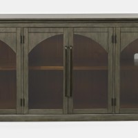 Μπουφές Avola από ξύλο ακακίας σε γκρι 244x43x91.5cm