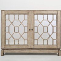 Μπουφές Avola από ξύλο ακακίας σε ασημί 127x40.5x99cm