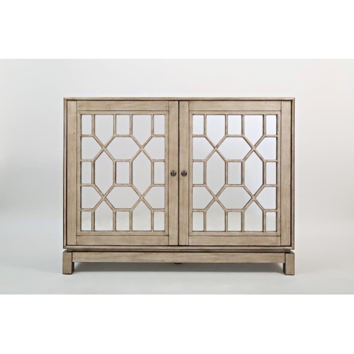 Μπουφές Avola από ξύλο ακακίας σε ασημί 127x40.5x99cm