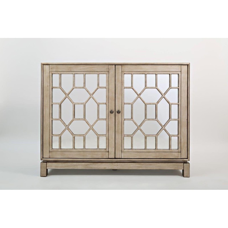 Μπουφές Avola από ξύλο ακακίας σε ασημί 127x40.5x99cm