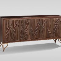 Μπουφές Stilig από MDF σε καρυδί απόχρωση 170x40x82cm
