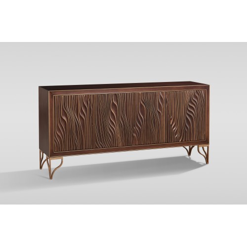 Μπουφές Stilig από MDF σε καρυδί απόχρωση 170x40x82cm