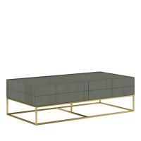 Τραπέζι σαλονιού Rose Hill RH0 από MDF σε πράσινο 119.5x59.5x36cm