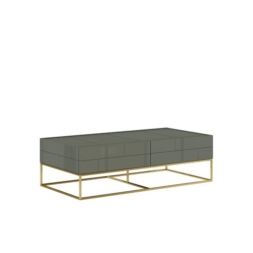 Τραπέζι σαλονιού Rose Hill RH0 από MDF σε πράσινο 119.5x59.5x36cm