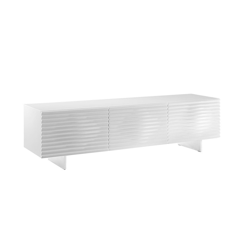 Έπιπλο TV Hudson από MDF σε λευκό 180x49x50cm