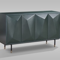 Μπουφές Stilig από MDF σε πράσινη απόχρωση 150x40x88cm