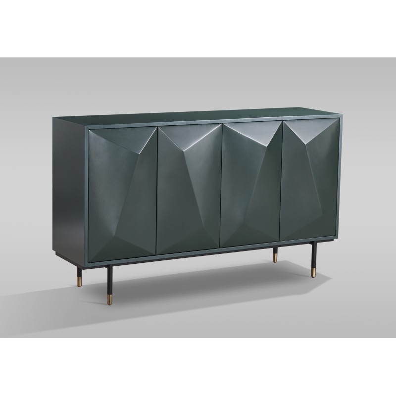 Μπουφές Stilig από MDF σε πράσινη απόχρωση 150x40x88cm