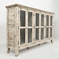 Μπουφές Avola από ξύλο ακακίας ιβουάρ 178x38x106.5cm