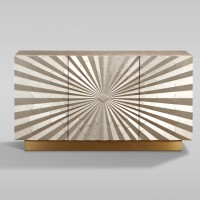Μπουφές Stilig από MDF σε χρυσή απόχρωση 150x40x82cm
