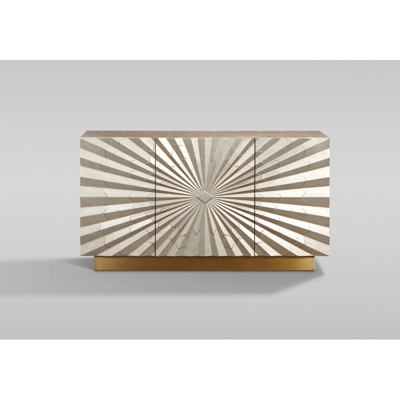 Μπουφές Stilig από MDF σε χρυσή απόχρωση 150x40x82cm