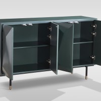 Μπουφές Stilig από MDF σε πράσινη απόχρωση 150x40x88cm