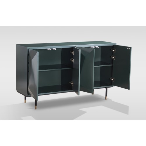 Μπουφές Stilig από MDF σε πράσινη απόχρωση 150x40x88cm
