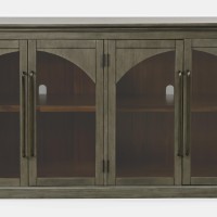 Μπουφές Avola από ξύλο ακακίας σε γκρι 165x43x91.5cm