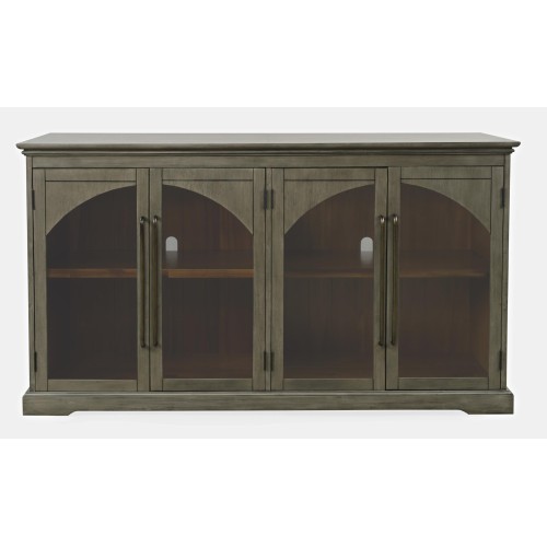 Μπουφές Avola από ξύλο ακακίας σε γκρι 165x43x91.5cm