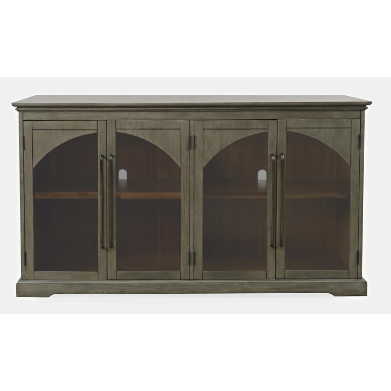 Μπουφές Avola από ξύλο ακακίας σε γκρι 165x43x91.5cm