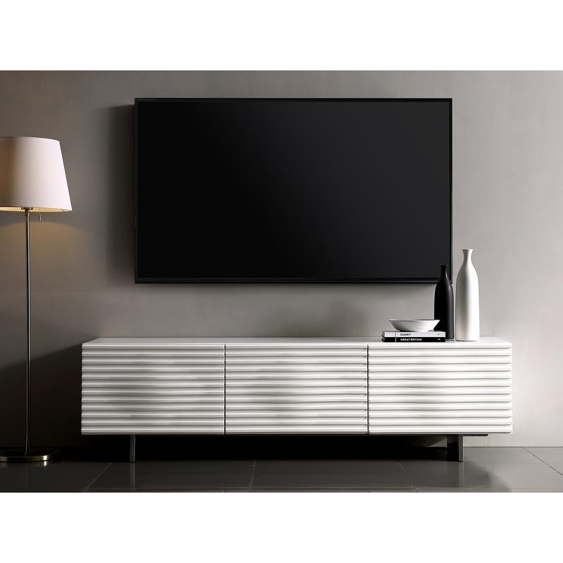 Έπιπλο TV Hudson από MDF σε λευκό 180x49x50cm