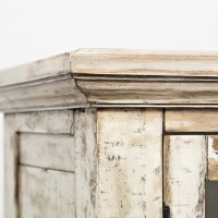 Μπουφές Avola από ξύλο ακακίας ιβουάρ 178x38x106.5cm