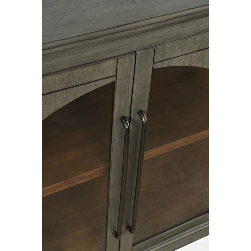 Μπουφές Avola από ξύλο ακακίας σε γκρι 165x43x91.5cm