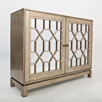 Μπουφές Avola από ξύλο ακακίας σε ασημί 127x40.5x99cm