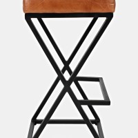 Σκαμπό bar Avola σε καφέ απόχρωση 38x38x74cm