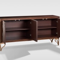 Μπουφές Stilig από MDF σε καρυδί απόχρωση 170x40x82cm