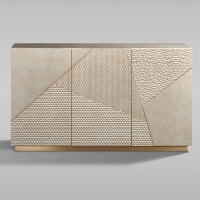 Μπουφές Stilig από MDF σε χρυσό 150x40x86cm