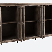 Μπουφές Avola από ξύλο ακακίας σε ανοιχτό καφέ 178x35x106.5cm