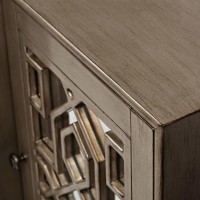 Μπουφές Avola από ξύλο ακακίας σε ασημί-καφέ 178x46x86.5cm