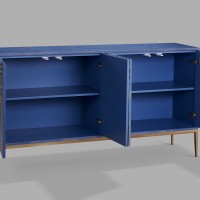 Μπουφές Stilig από MDF με μοτίβο φυτών 160x40x86cm