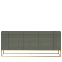 Μπουφές Rose Hill RH01 από MDF και ατσάλι σε πράσινο 180x39.5x75cm