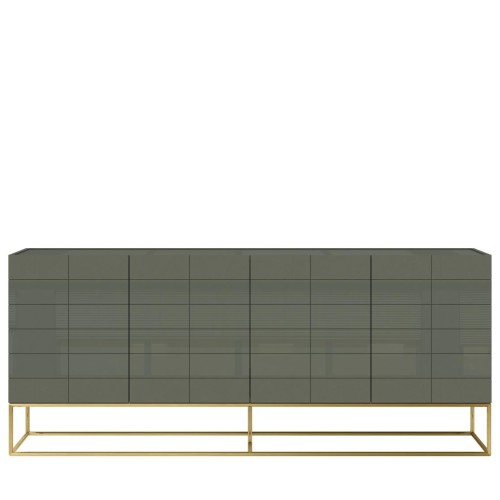 Μπουφές Rose Hill RH01 από MDF και ατσάλι σε πράσινο 180x39.5x75cm
