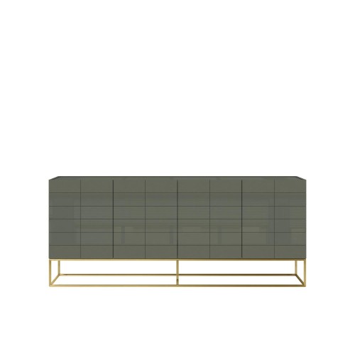 Μπουφές Rose Hill RH01 από MDF και ατσάλι σε πράσινο 180x39.5x75cm