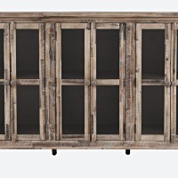 Μπουφές Avola από ξύλο ακακίας σε ανοιχτό καφέ 178x35x106.5cm