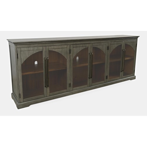 Μπουφές Avola από ξύλο ακακίας σε γκρι 244x43x91.5cm