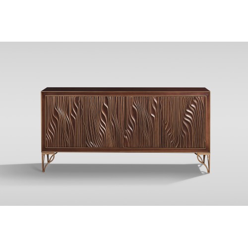 Μπουφές Stilig από MDF σε καρυδί απόχρωση 170x40x82cm