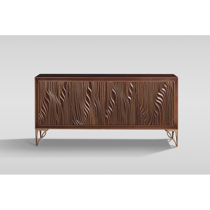 Μπουφές Stilig από MDF σε καρυδί απόχρωση 170x40x82cm